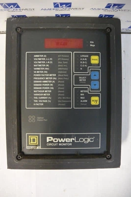 $100 • Buy Square D Power Logic Circuit Monitor Only CM2250 3020  USED