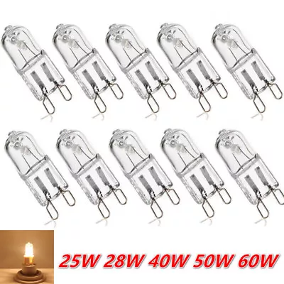 10/20PCS G9 Halogen Bulbs 25W/28W/40W/50W60W Warm Whtie CE ROHS Filament Lamps • £5.57