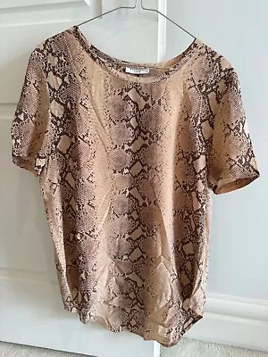 Equipment Femme Snake Print Blouse Size S • $19