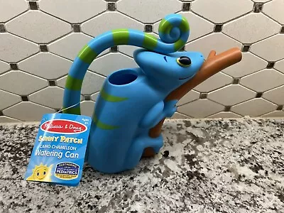 NEW W/ Tags Melissa & Doug Sunny Patch Camo Chameleon Blue Watering Can • $10.99