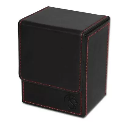 BCW Black Deck Case LX Gaming Card Leatherette Magic The Gathering Storage Box • $13.49