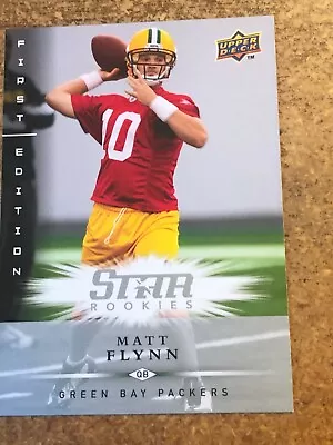 2008 Upper Deck First Edition Football # 180 Star Rookie Matt Flynn RC • $2