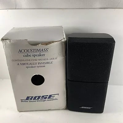 Bose Lifestyle Acoustimass Surround Sound Cube Speaker Black (Boxdamaged) • $117.07