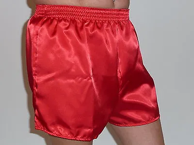 Red Satin Boxers In Large  • £7.95