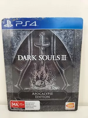 Dark Souls III Apocalypse Edition Steelbook PS4 Playstation 4 Game Free Postage • $50