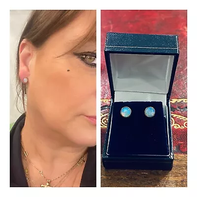 9ct Pre Owned Opal Stud Earrings 2ct • £220