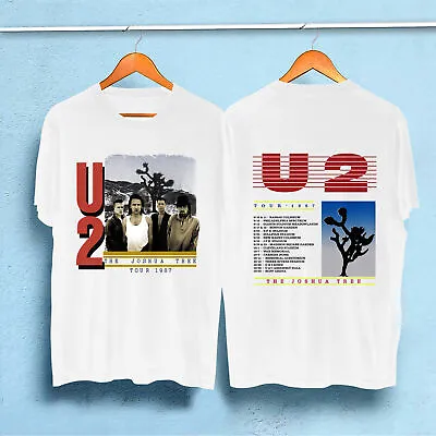 Vintage 80's U2 Joshua Tree 1987 Concert Tour T-Shirt Size S-3XL Fans Gift • $9.95