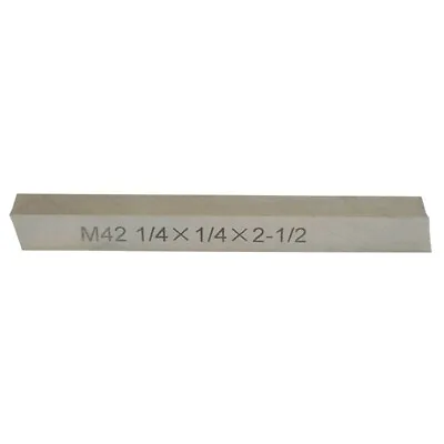 M42 Cobalt Steel Square Lathe Tool Bits Milling Machine 1/4 X 1/4 X 2-1/2  • $9.50