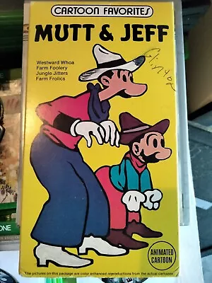 Cartoon Favorites Mutt & Jeff VHS 1989  • $2