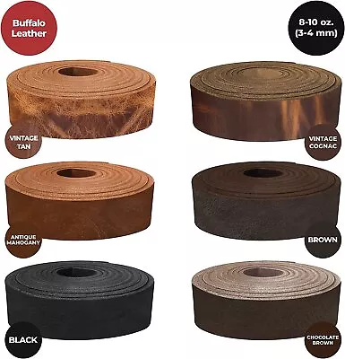 $79.99 • Buy European Leather Works - Buffalo Belt Blanks 8-10 Oz (3-4mm) 40-60  Leather