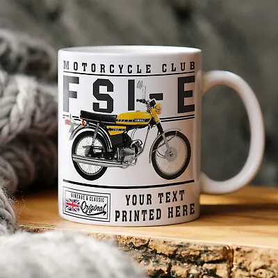 Personalised Motorbike Mug Yamaha FSIE Classic Bike British Cup Gift VBM41 • £12.95