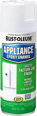 (1-Pack) Rust-Oleum Appliance Epoxy Paint In Gloss White Spray 12 Oz. Touch Up • $20.99