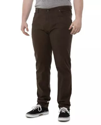 Mens Faherty Reserve Moleskin Brown Melange Chinos 5 Pocket Pants Size 35 NEW • $49.99