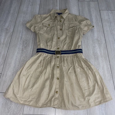 £29.99 • Buy Ralph Lauren Polo Girls Beige Dress Age 16 Good Condition