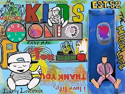 Mac Miller Album Poster Ft. KIDS CIRCLES SWIMMING BLUE SLIDE PARK AND MORE • $38