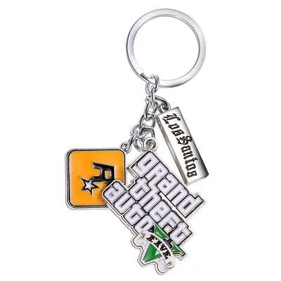 Grand Theft Auto V Keyring Keychain Rockstar Gaming Mens Kids Jewellery AUS • $19.95