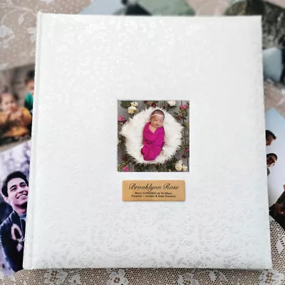 $90 • Buy Baby Drymount Photo Album Lace - Made To Order Custom Gift