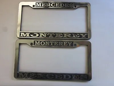 Pair Of Monterey Mercedes-Benz License Plate Frame Dealership • $29