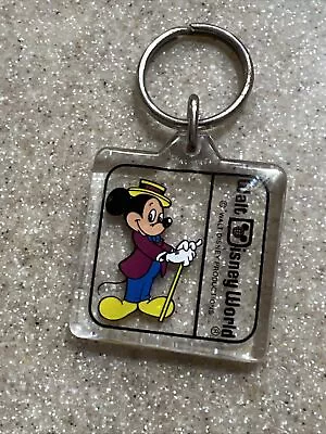 Vintage Walt Disney World Mickey Mouse Keychain Lanyard Medal Disneyland +NICE+ • $11.95