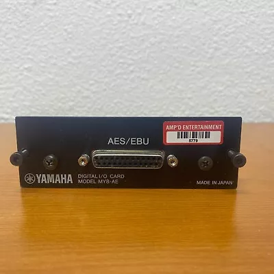 Yamaha MY8AE 8 Channel AES/EBU Input/Output Card • $175