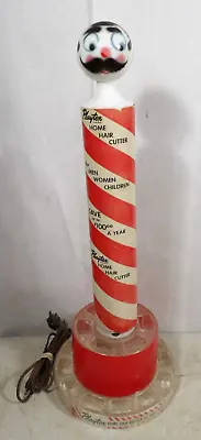 Vintage 1952 Playtex Home Hair Cutter Barber Pole Lighted Store Sign Display • $295
