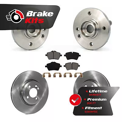 Front Hub Bearing Assembly Disc Brake Rotor & Pads Kit For 2002-2006 Mini Cooper • $176.10