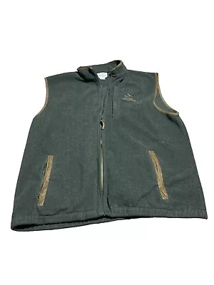 Ducks Unlimited Vest XL Full Zip Green Sleeveless Hunting • $20