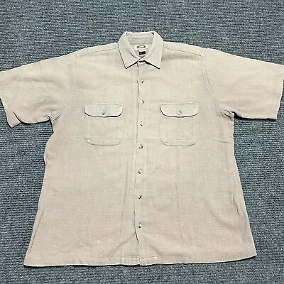 Vintage Banana Republic Shirt Mens XL Khaki Button Up Safari Camp 80s Casual • $48.89