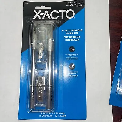 $13.98 • Buy X-Acto Double Knife Set 2 Handles, 10 Blades (X5262) New Sealed
