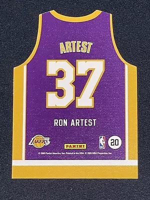 2009-10 PANINI THREADS JERSEY CUTS Ron Artest Metta World Peace LA Lakers #37 20 • $9.99