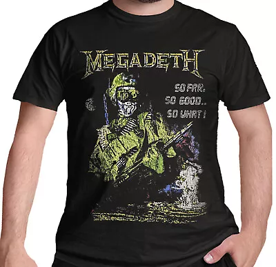 Megadeth So Far So Good So What Explosion T Shirt New & Official Black S-2XL • £15.45