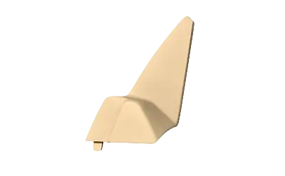 Mercedes Benz Door Mirror Triangle Covers - Creme Beige - W124 - Right • $62.90