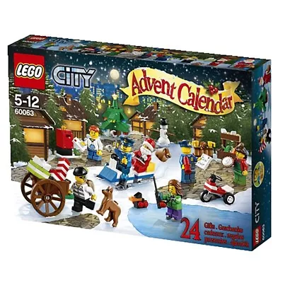 LEGO CITY Advent Calendar 60063 Brand New In Box Retired 2014 • $89.95