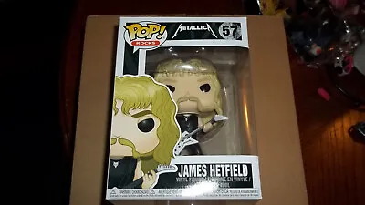 Funko Pop Rocks Metallica #57 James Hetfield Vinyl Figure With Protect • $24.99