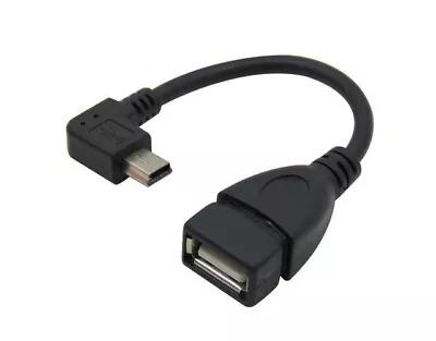 USB 2.0 Female To Right Angle Mini-B Male Adapter For OTG Tablet & GPS • $6.99