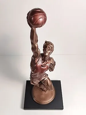 VTG 19” Original AUSTIN SCULPTURE BASKETBALL PLAYER  LAYUP  BY ALEXANDER DANEL • $84.99