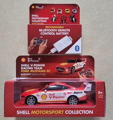 Shell Ford Mustang GT Die Cast Car + Bluetooth Remote Control Battery Pack - NEW • $46.21