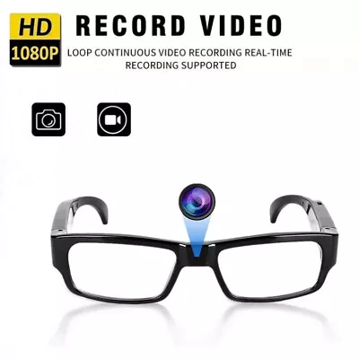 1080P HD Camera Glasses Outdoor Sports Camera Video Glasses Wearable Portable • $33.24