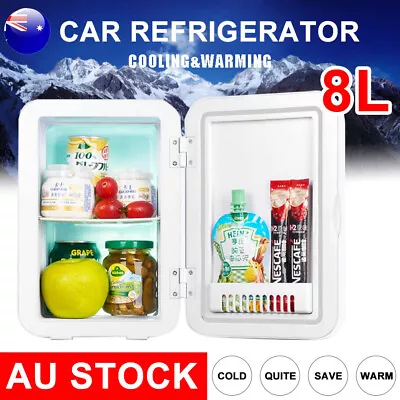 $57.25 • Buy Portable 8L Mini Fridge Car Home Drinks Beer Cooler Bar Freezer Beef Food Beauty