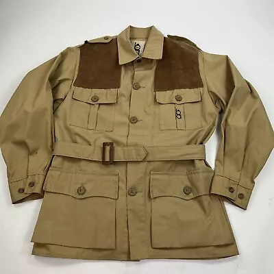 Vintage Bob Allen Shooting Jacket Safari Coat Belted Size 40 Made USA Hunting • $49.99