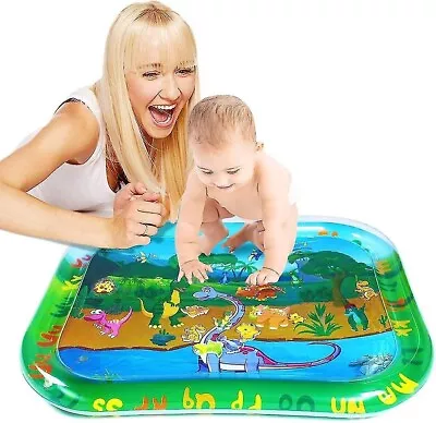 Large Inflatable Water Play Mat Infant Baby Dinosaur Fun Tummy Time Sensory Toy • £4.99