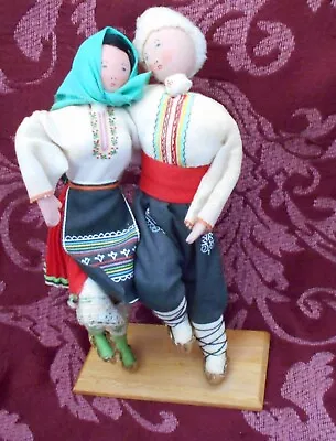 Vintage Dancing Dolls ~ Slavic ~ Unknown Older Age ~ Peasanr Dress • $25