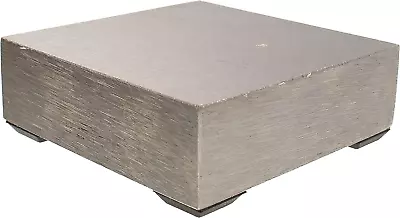 Steel Bench Block - With Rubber Feet - Flat Anvil Jewelers Tool - Solid Metal Be • $37.99