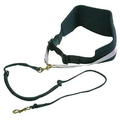 FLAMINGO Dog Belt With Elastic Leash Canicross Black • £56.09