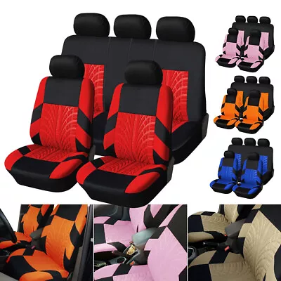 4/9Pcs Full Set Universal Auto Seat Covers Pet Protector For Car Truck SUV Van • $21.84