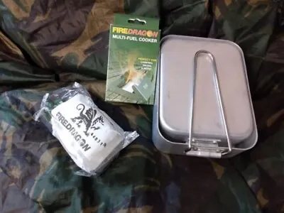 Genuine British Army Mess Tins With Firedragon Stove And Fuel • $24.18
