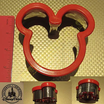 New Authentic Original Disney Parks Mickey Mouse Sandwich Cookies Cutter Chrome • $15.98