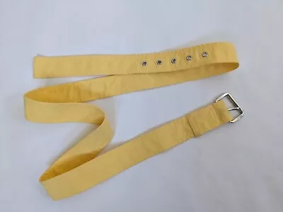 Michael Kors Yellow Cotton Blend Adjustable Belt 52 Inches • $15