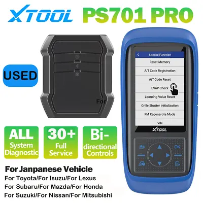 XTOOL USED PS701 Pro Auto OBD2 Wireless All System Diagnostic Scanner For Toyota • $179