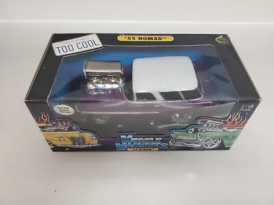 Muscle Machines California Too Cool 1955 Chevrolet Bel Air Nomad Diecast 1:18 • $79.99